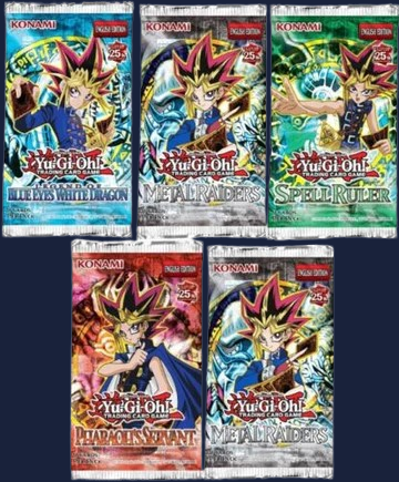 Yu Gi Oh 25th Anniversary 5-pack Lot
