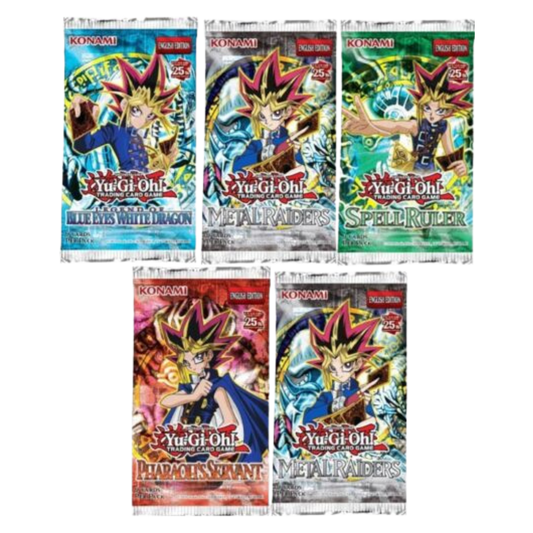 Yu Gi Oh 25th Anniversary 5-pack Lot